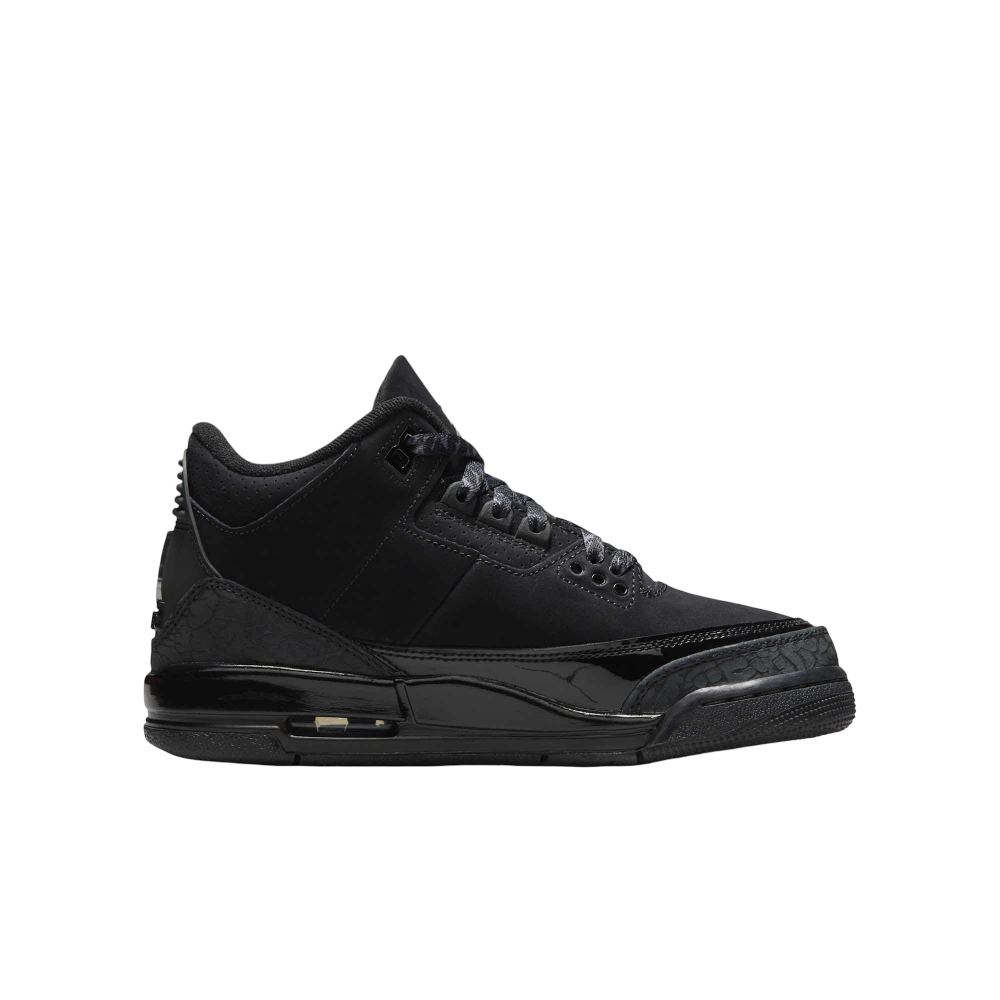 (GS) Air Jordan 3 Retro "Black Cat" (2025) [DM0967-001] Sneakers in Black | FOOT NINJAS {2}