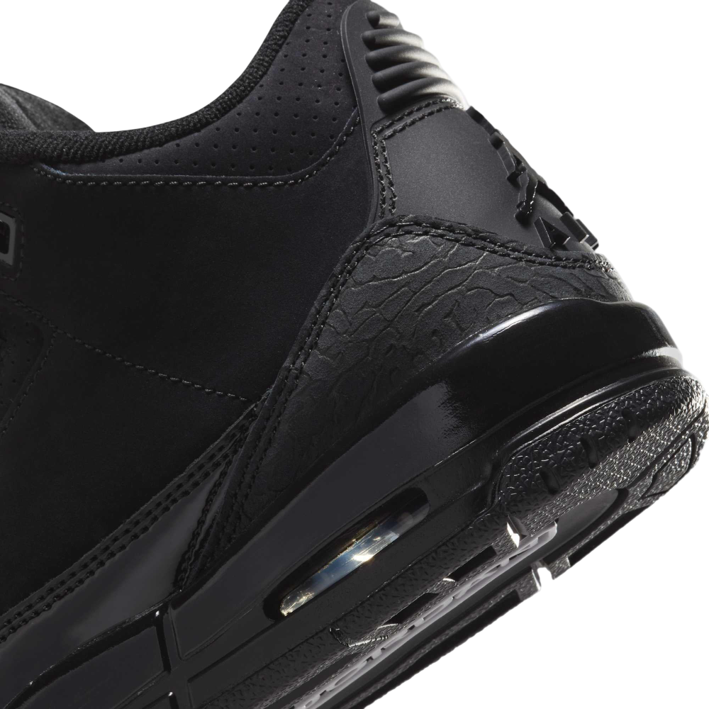 (GS) Air Jordan 3 Retro "Black Cat" (2025) [DM0967-001] Sneakers in Black | FOOT NINJAS {8}