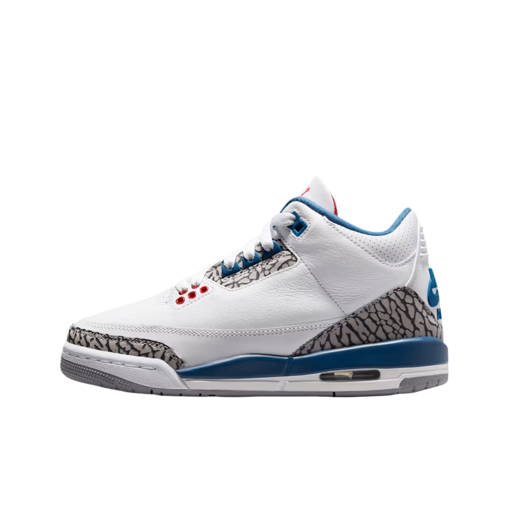 (GS) Air Jordan 3 Retro OG "True Blue" (2026) [DM0967-104] Sneakers in White | FOOT NINJAS [1]