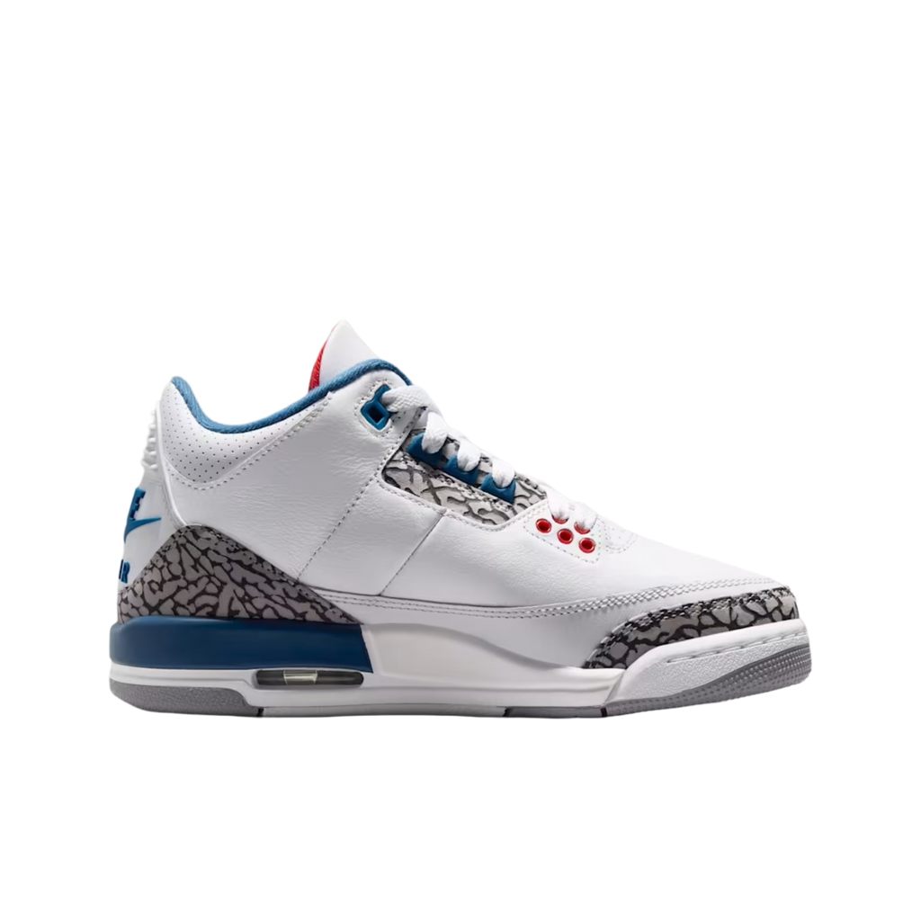 (GS) Air Jordan 3 Retro OG "True Blue" (2026) [DM0967-104] Sneakers in White | FOOT NINJAS [2]