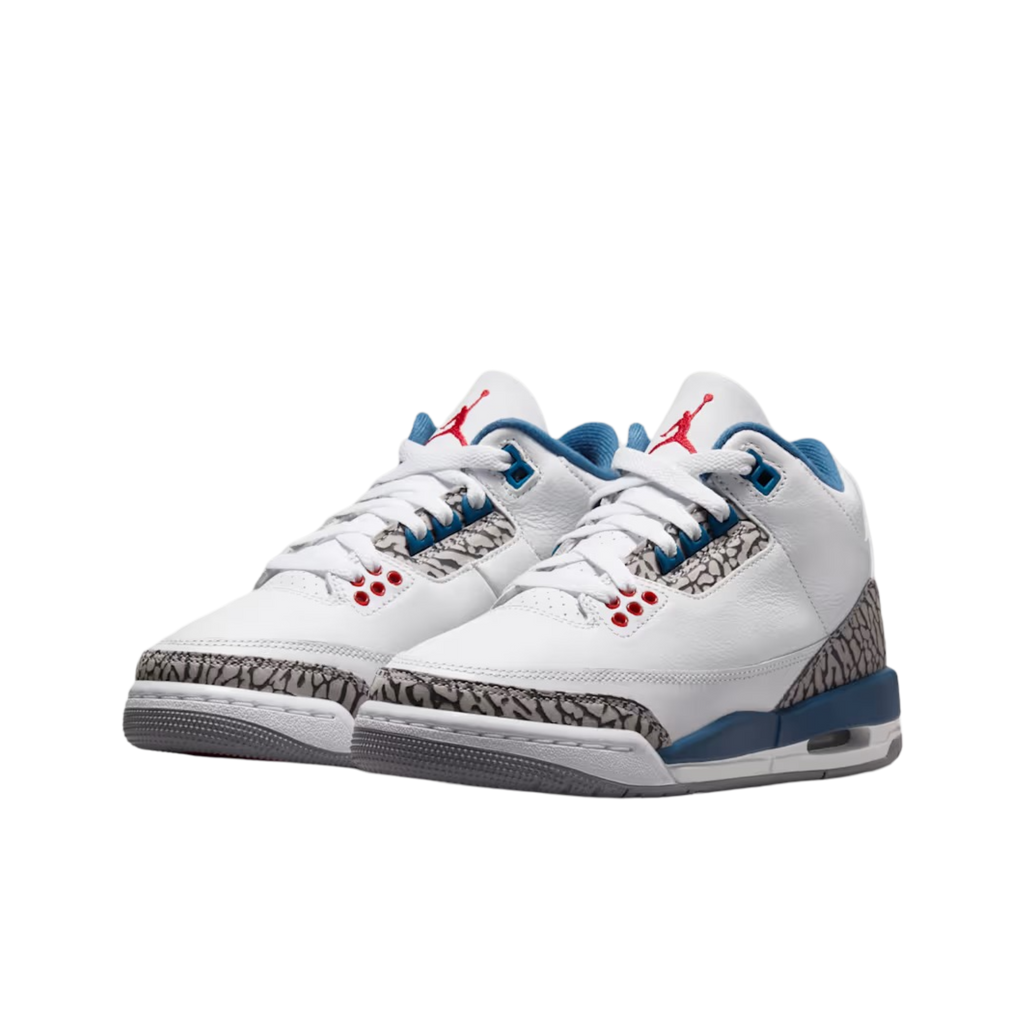 (GS) Air Jordan 3 Retro OG "True Blue" (2026) [DM0967-104] Sneakers in White | FOOT NINJAS [3]
