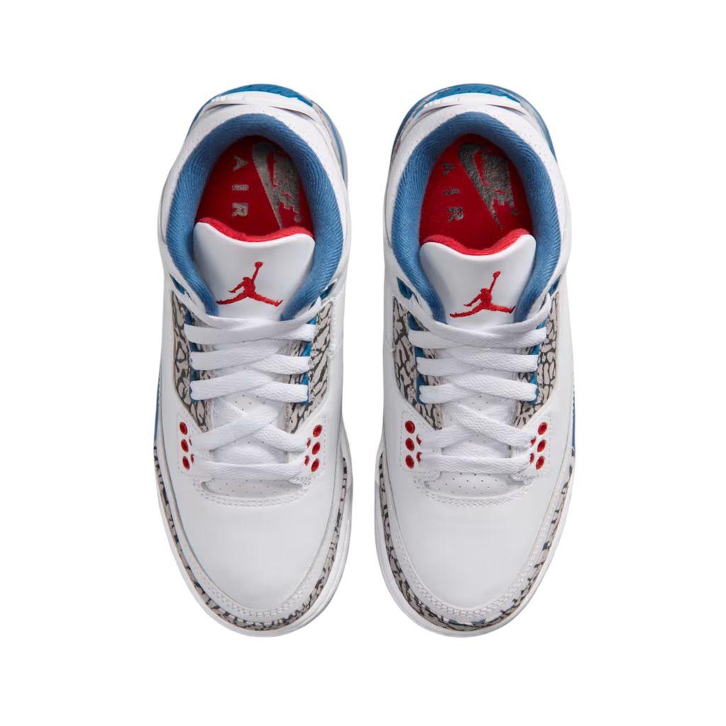 (GS) Air Jordan 3 Retro OG "True Blue" (2026) [DM0967-104] Sneakers in White | FOOT NINJAS [4]