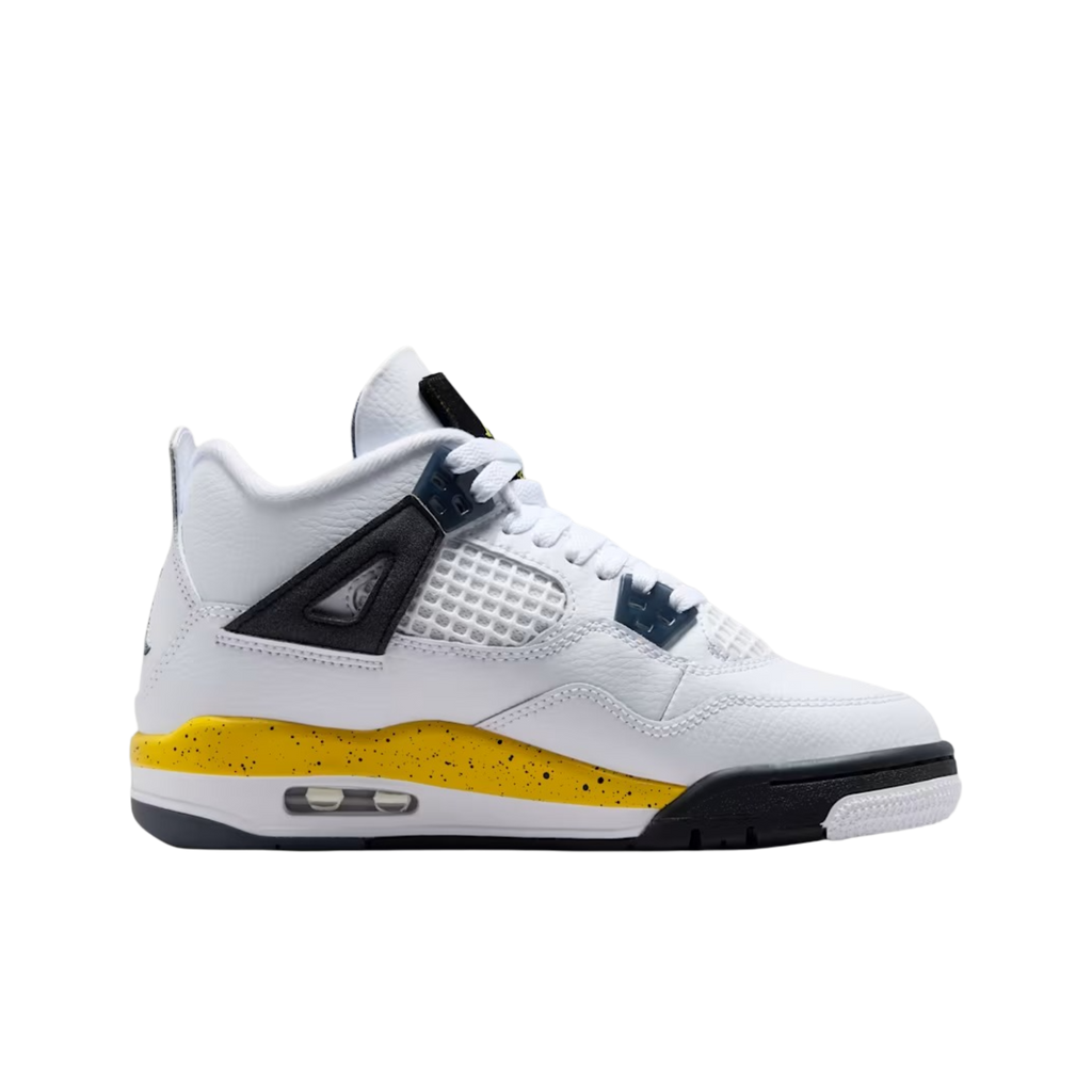 (GS) Air Jordan 4 Retro "Rare Air / Tour Yellow" (2026) [408452-102] Sneakers in White | FOOT NINJAS {2}