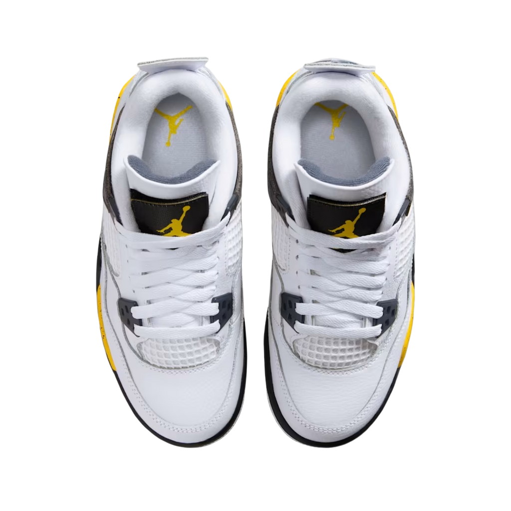 (GS) Air Jordan 4 Retro "Rare Air / Tour Yellow" (2026) [408452-102] Sneakers in White | FOOT NINJAS {4}