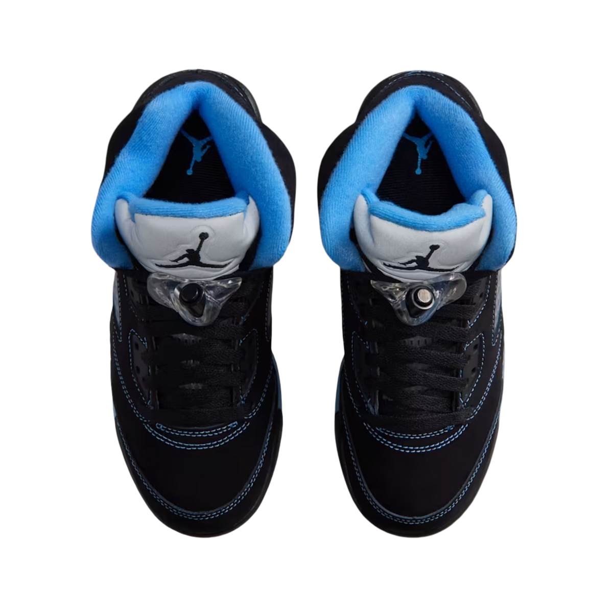 (GS) Air Jordan 5 Retro "Black Carolina / UNC University Blue" (2026) [440888-008] Sneakers in Black | FOOT NINJAS {4}