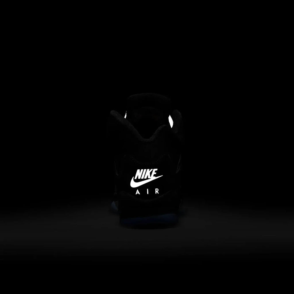 (GS) Air Jordan 5 Retro "Reimagined Black / Metallic Silver" (2025) [HF3976-001] Sneakers in Black | FOOT NINJAS {13}