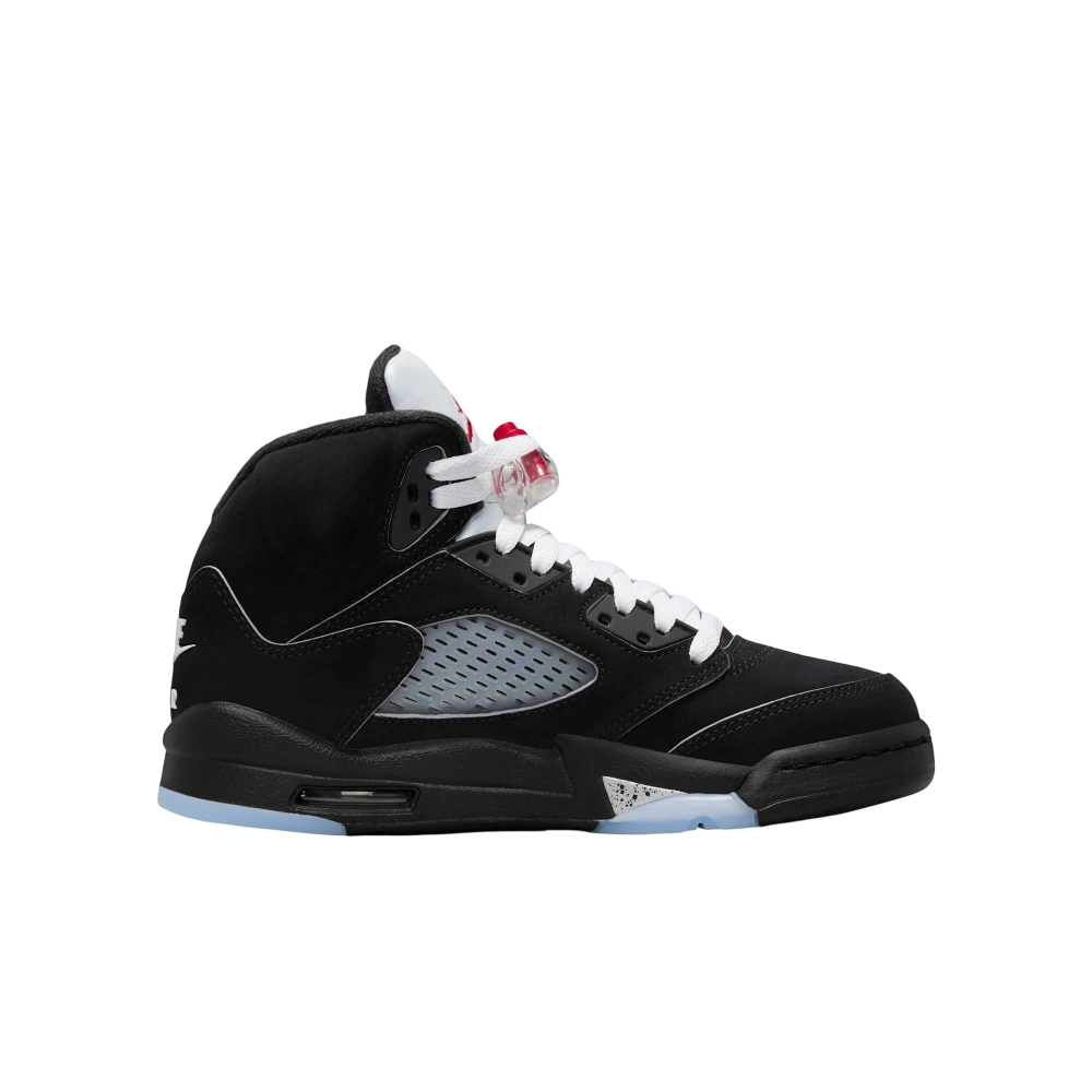 (GS) Air Jordan 5 Retro "Reimagined Black / Metallic Silver" (2025) [HF3976-001] Sneakers in Black | FOOT NINJAS {2}