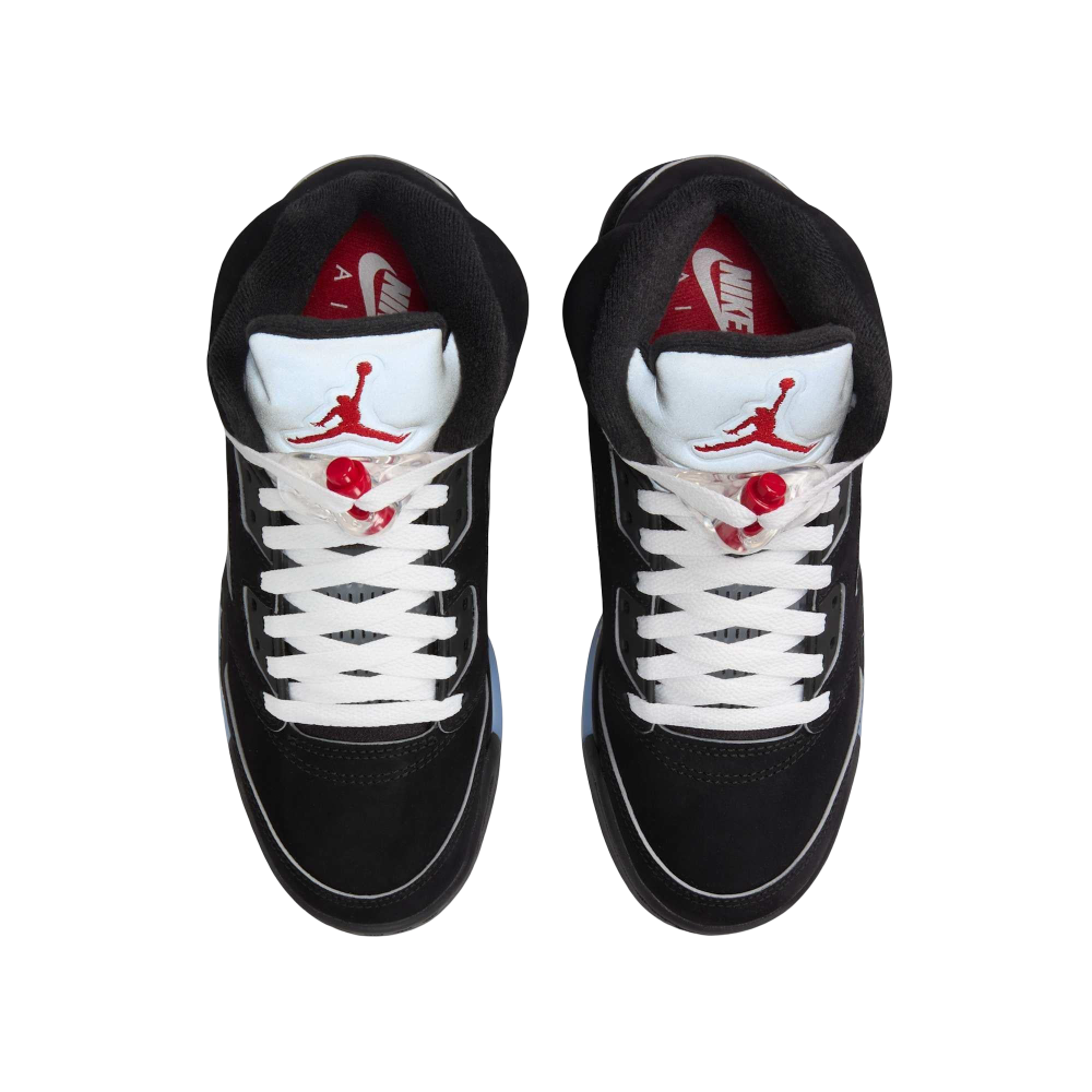 (GS) Air Jordan 5 Retro "Reimagined Black / Metallic Silver" (2025) [HF3976-001] Sneakers in Black | FOOT NINJAS {4}