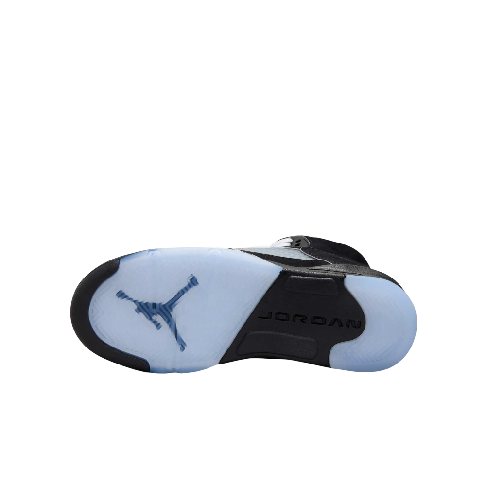 (GS) Air Jordan 5 Retro "Reimagined Black / Metallic Silver" (2025) [HF3976-001] Sneakers in Black | FOOT NINJAS {6}