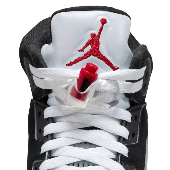 (GS) Air Jordan 5 Retro "Reimagined Black / Metallic Silver" (2025) [HF3976-001] Sneakers in Black | FOOT NINJAS {7}