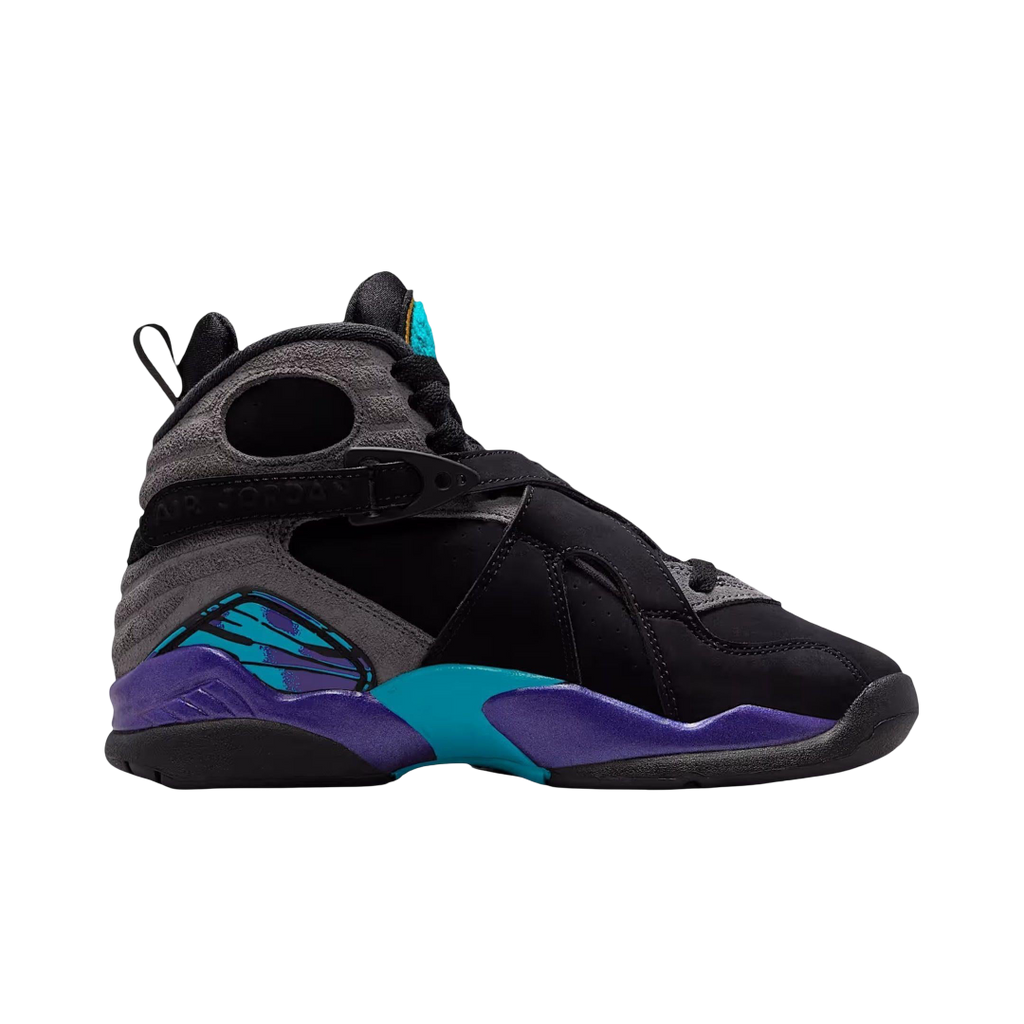 (GS) Air Jordan 8 Retro "Aqua" (2025) [305368-006] Sneakers in Black | FOOT NINJAS {2}