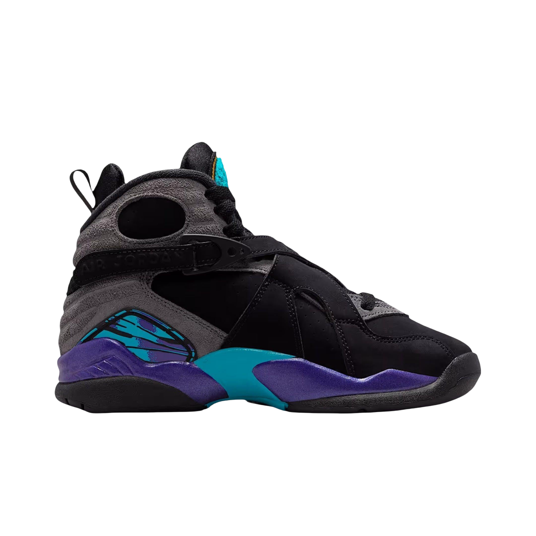 (GS) Air Jordan 8 Retro "Aqua" (2025) [305368-006] Sneakers in Black | FOOT NINJAS {2}