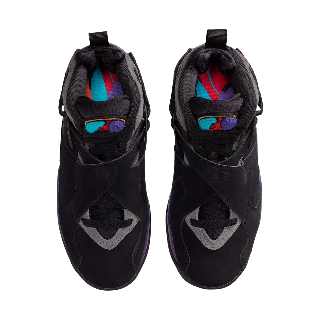 (GS) Air Jordan 8 Retro "Aqua" (2025) [305368-006] Sneakers in Black | FOOT NINJAS {4}