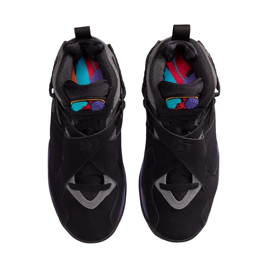 (GS) Air Jordan 8 Retro "Aqua" (2025) [305368-006] Sneakers in Black | FOOT NINJAS {4}