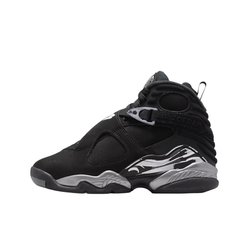 (GS) Air Jordan 8 Retro "Chrome" (2026) [305368-007] Sneakers in Black | FOOT NINJAS {1}
