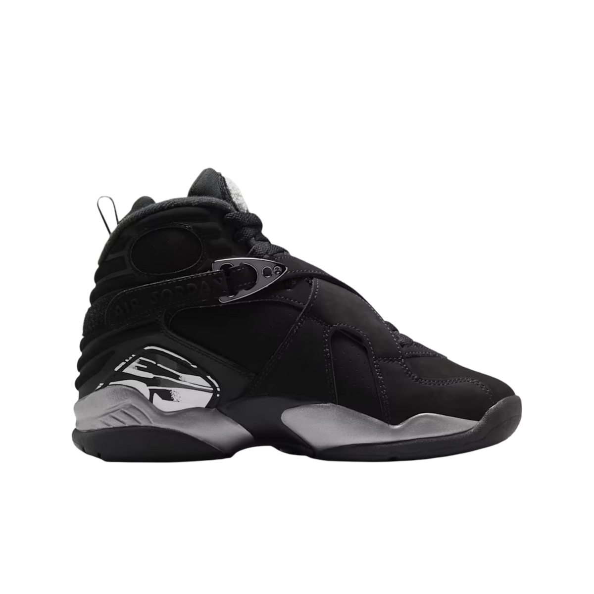 (GS) Air Jordan 8 Retro "Chrome" (2026) [305368-007] Sneakers in Black | FOOT NINJAS {2}