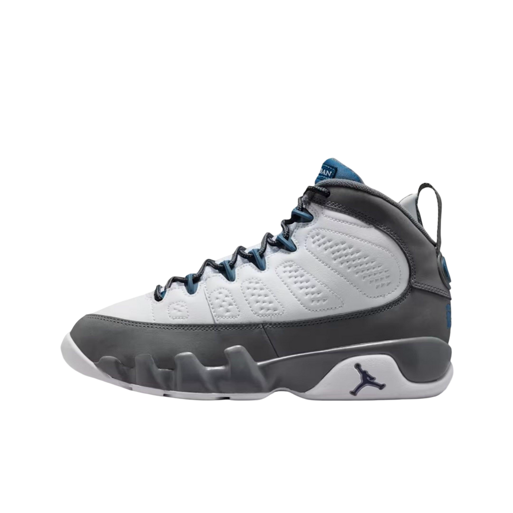 (GS) Air Jordan 9 Retro "Flint Grey / French Blue" (2026) [HV4574-100] Sneakers in Grey | FOOT NINJAS {1}
