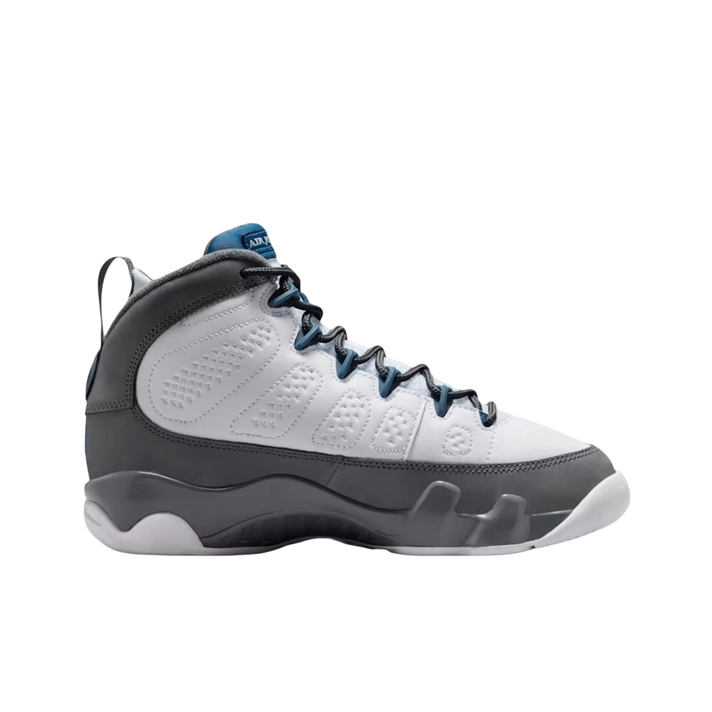(GS) Air Jordan 9 Retro "Flint Grey / French Blue" (2026) [HV4574-100] Sneakers in Grey | FOOT NINJAS {2}