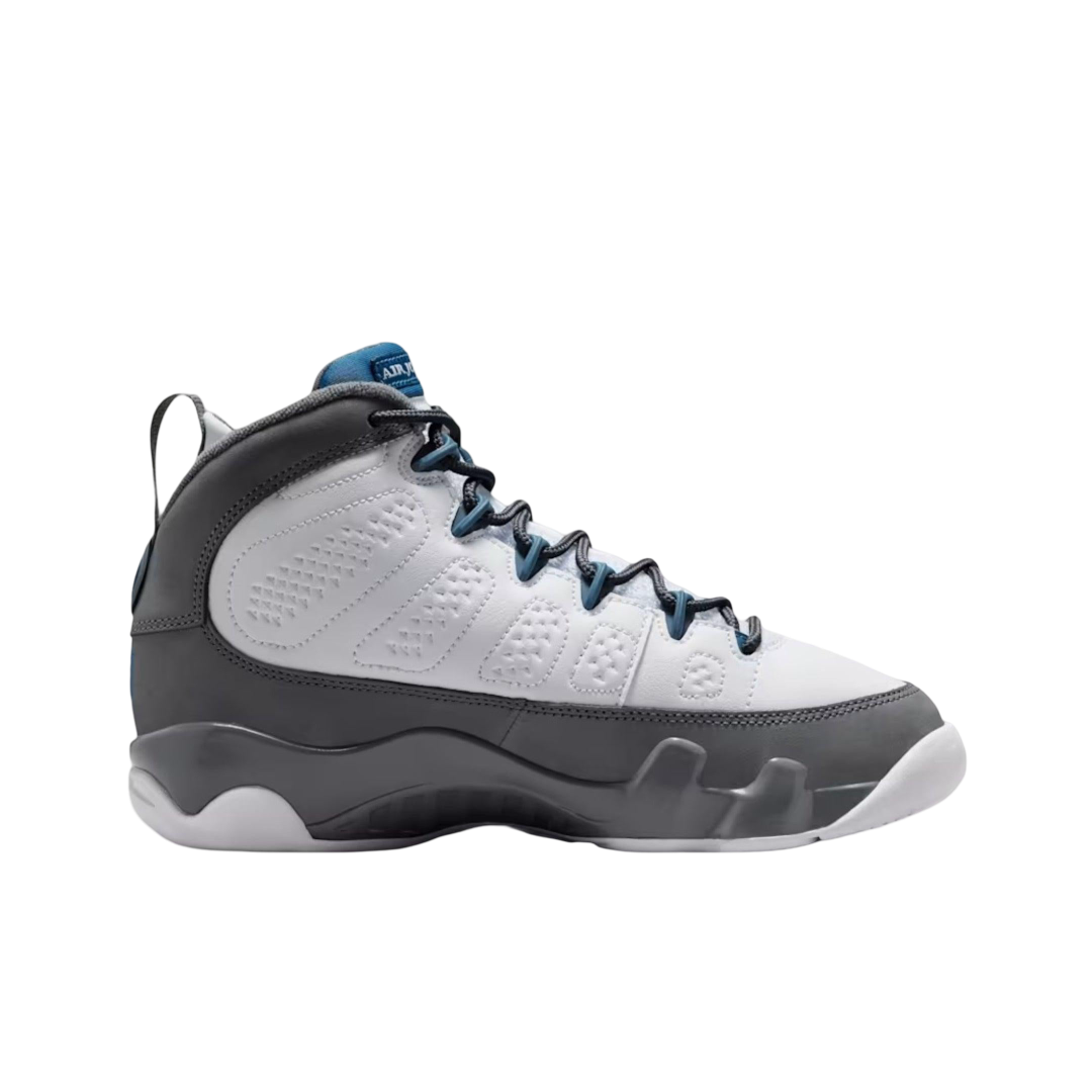 (GS) Air Jordan 9 Retro "Flint Grey / French Blue" (2026) [HV4574-100] Sneakers in Grey | FOOT NINJAS {2}