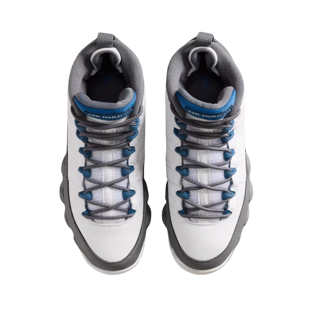 (GS) Air Jordan 9 Retro "Flint Grey / French Blue" (2026) [HV4574-100] Sneakers in Grey | FOOT NINJAS {4}