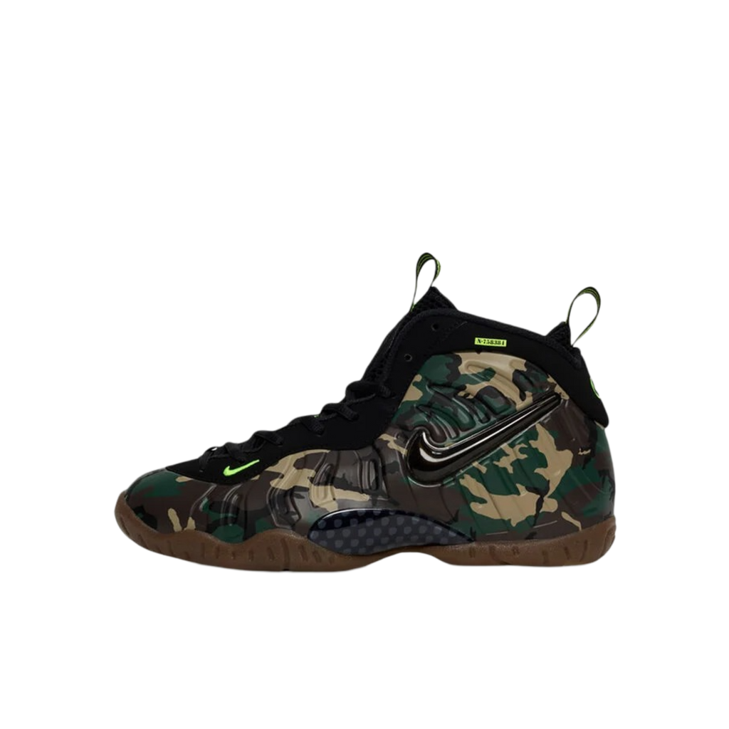 (GS) Nike Air Little Foamposite Pro "Green Camo" (2026) [IV7555-001] Sneakers in Multicolor | FOOT NINJAS {1}