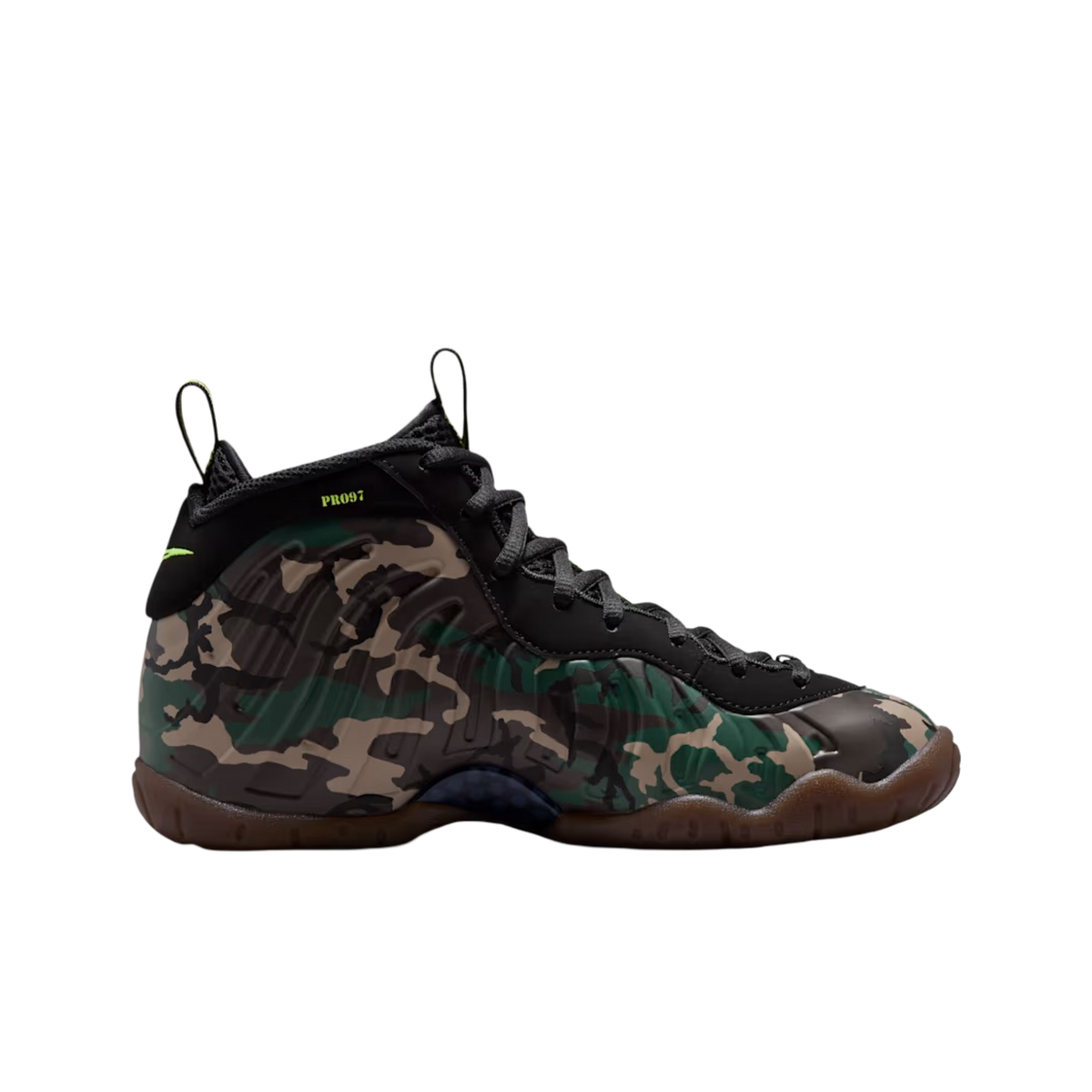(GS) Nike Air Little Foamposite Pro "Green Camo" (2026) [IV7555-001] Sneakers in Multicolor | FOOT NINJAS {2}