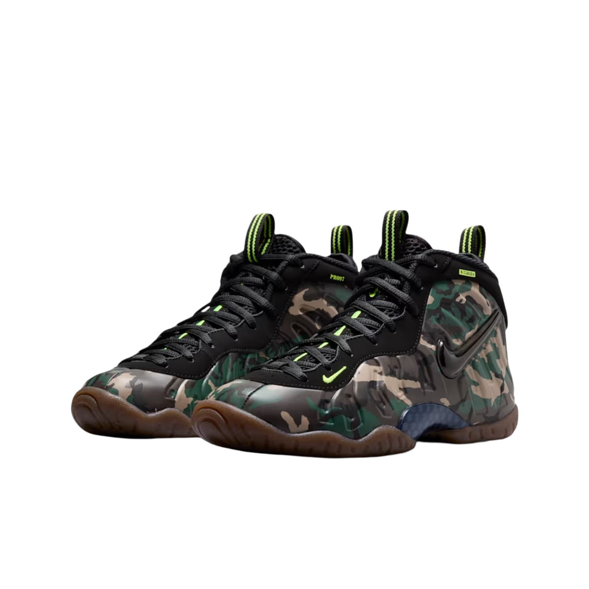 (GS) Nike Air Little Foamposite Pro "Green Camo" (2026) [IV7555-001] Sneakers in Multicolor | FOOT NINJAS {3}