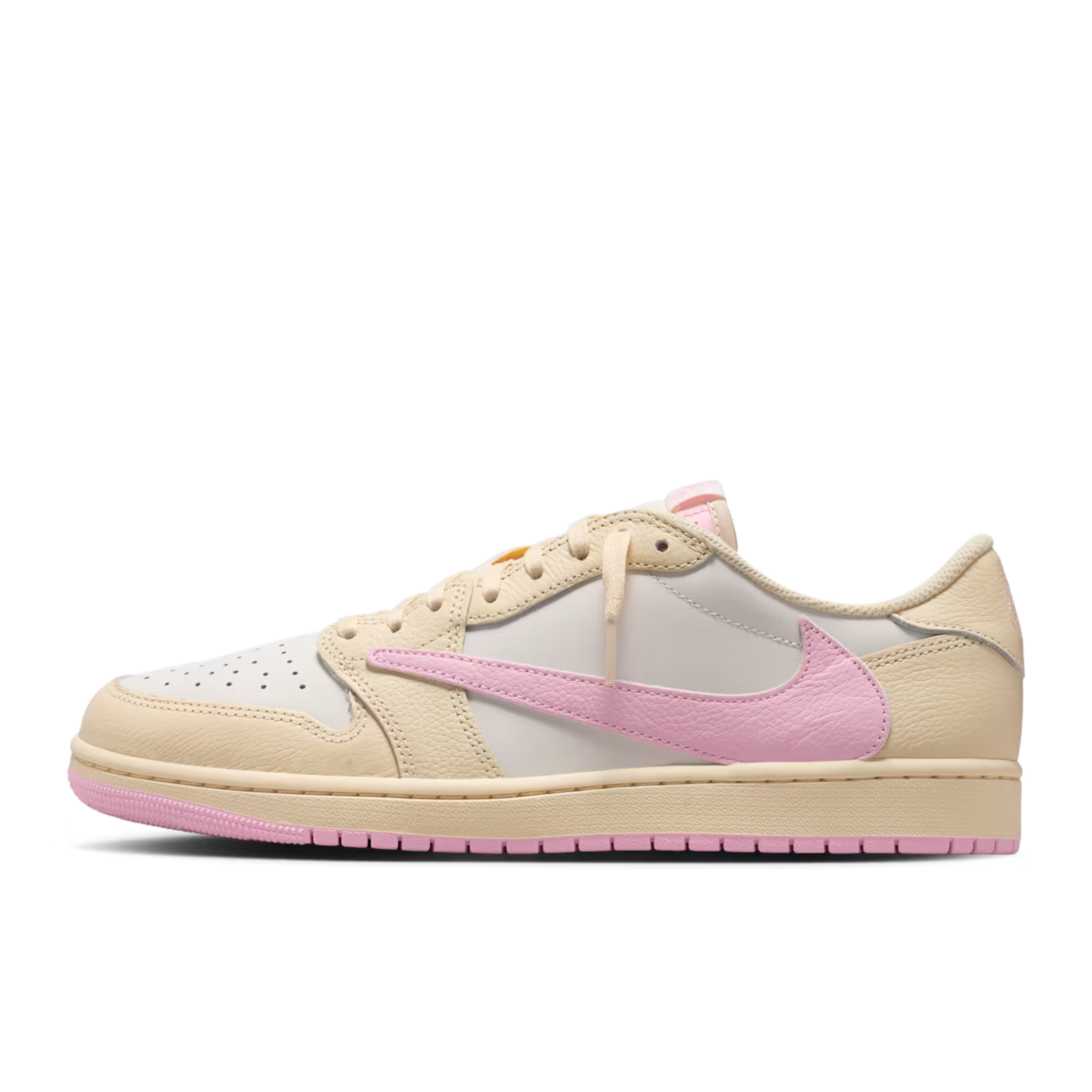 (Men's) Air Jordan 1 Low OG SP x Cactus Jack x Travis Scott "Shy Pink" (2026) Sneakers in Pink [IQ7604-100] | FOOT NINJAS [1]
