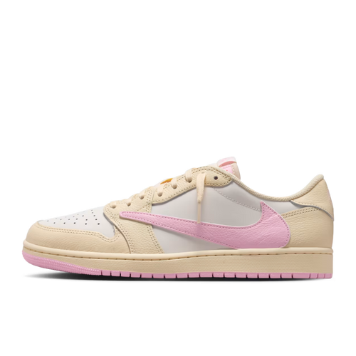 (Men's) Air Jordan 1 Low OG SP x Cactus Jack x Travis Scott "Shy Pink" (2026) [IQ7604-100] Sneakers in Pink | FOOT NINJAS {1}