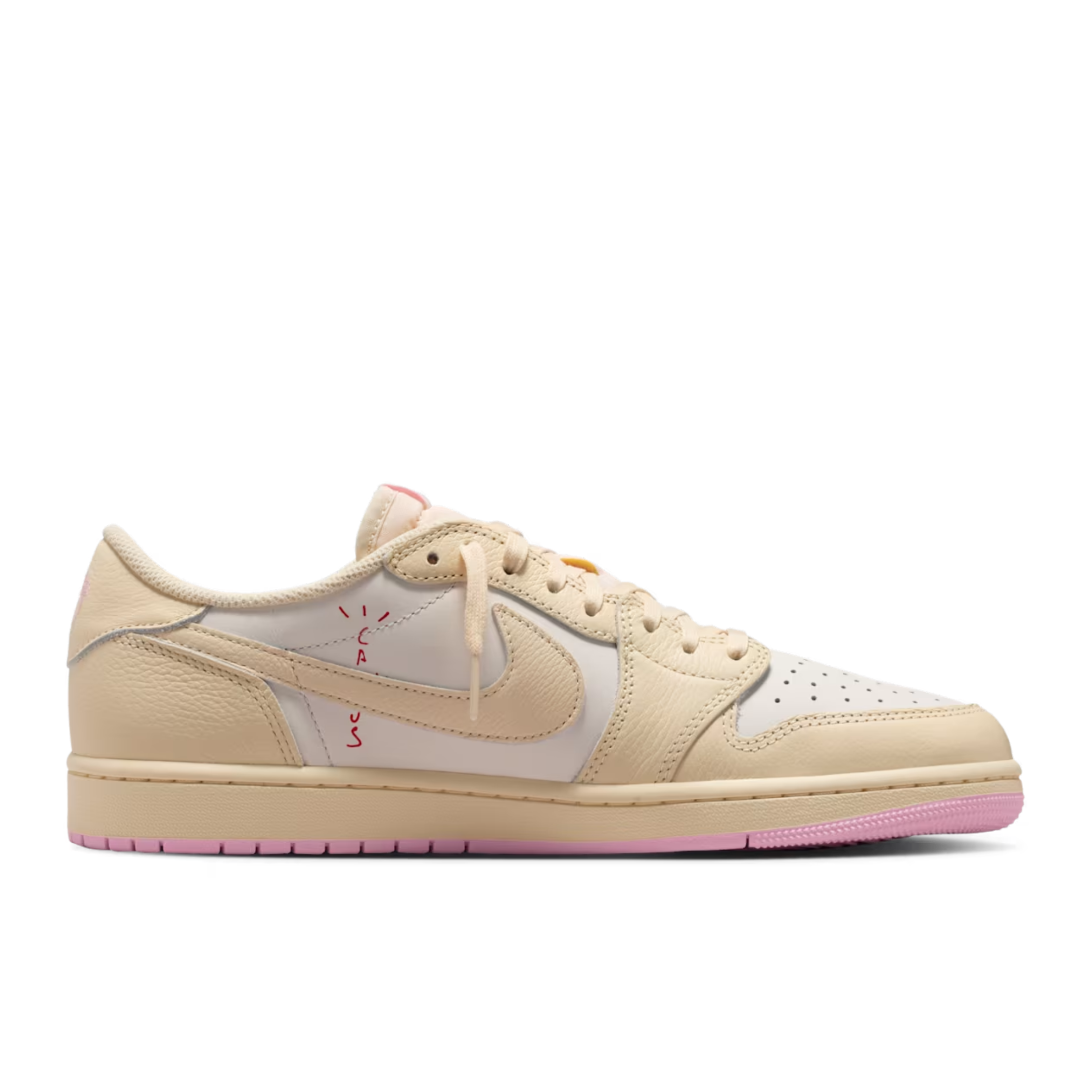 (Men's) Air Jordan 1 Low OG SP x Cactus Jack x Travis Scott "Shy Pink" (2026) Sneakers in Pink [IQ7604-100] | FOOT NINJAS [2]