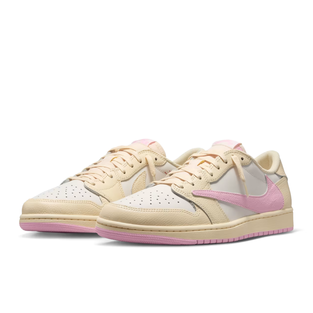 (Men's) Air Jordan 1 Low OG SP x Cactus Jack x Travis Scott "Shy Pink" (2026) Sneakers in Pink [IQ7604-100] | FOOT NINJAS [3]