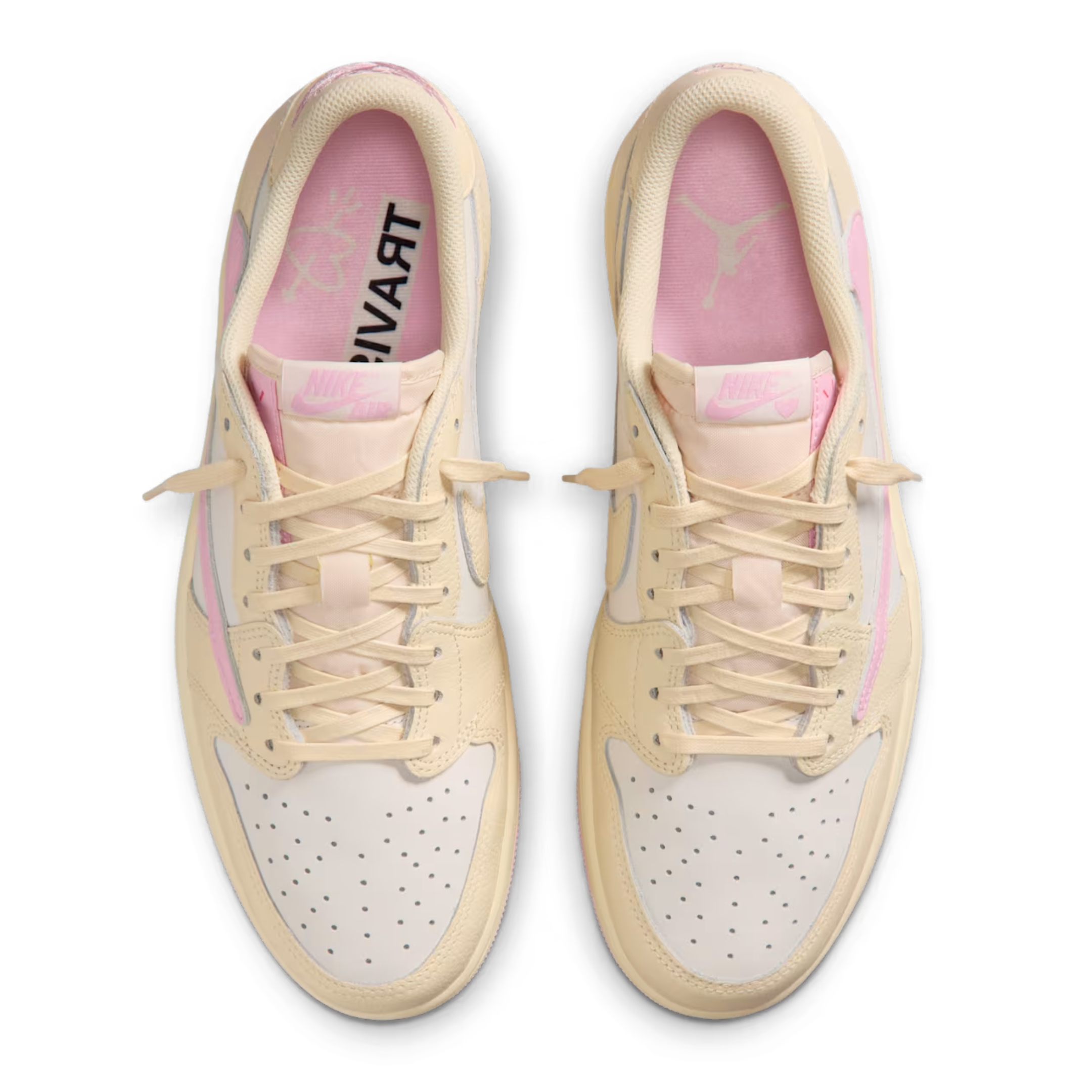 (Men's) Air Jordan 1 Low OG SP x Cactus Jack x Travis Scott "Shy Pink" (2026) Sneakers in Pink [IQ7604-100] | FOOT NINJAS [4]