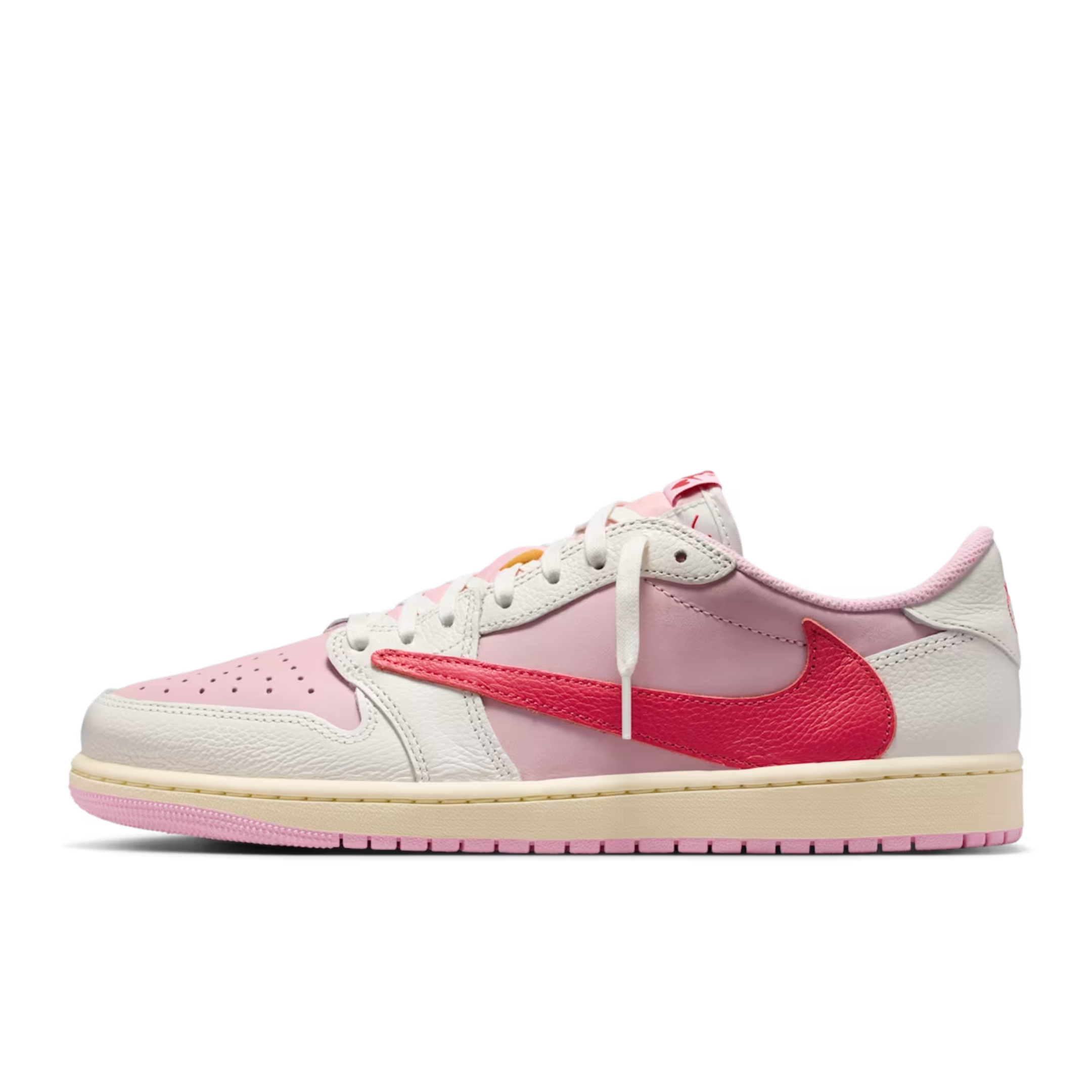 (Men's) Air Jordan 1 Low OG SP x Cactus Jack x Travis Scott "Tropical Pink" (2026) Sneakers in Pink [IQ7604-101] | FOOT NINJAS [1]