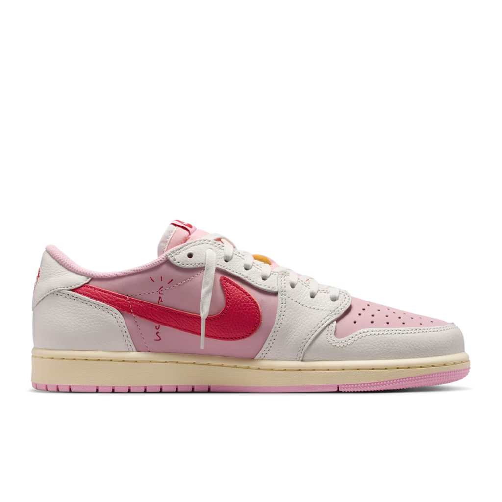 (Men's) Air Jordan 1 Low OG SP x Cactus Jack x Travis Scott "Tropical Pink" (2026) Sneakers in Pink [IQ7604-101] | FOOT NINJAS [2]