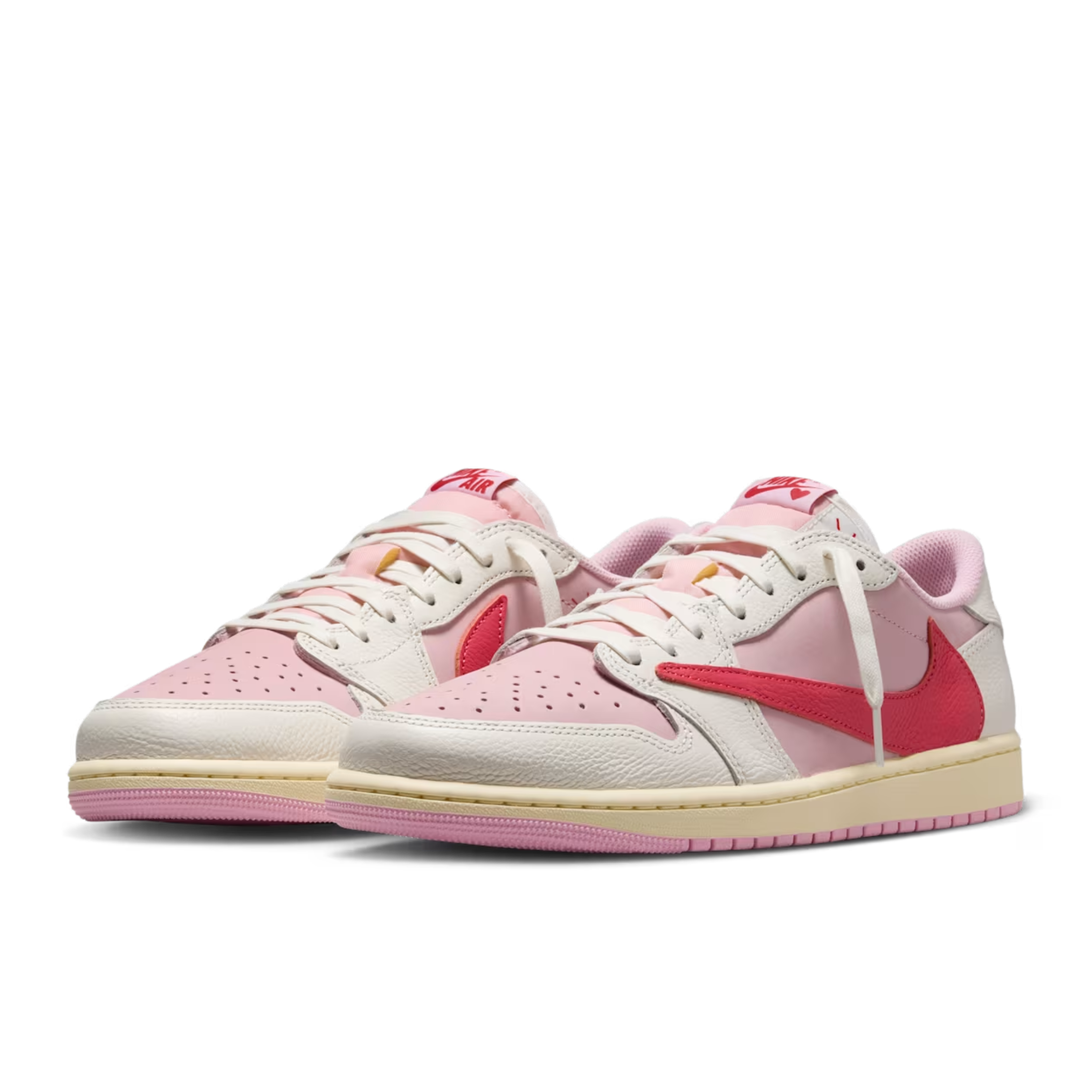 (Men's) Air Jordan 1 Low OG SP x Cactus Jack x Travis Scott "Tropical Pink" (2026) Sneakers in Pink [IQ7604-101] | FOOT NINJAS [3]