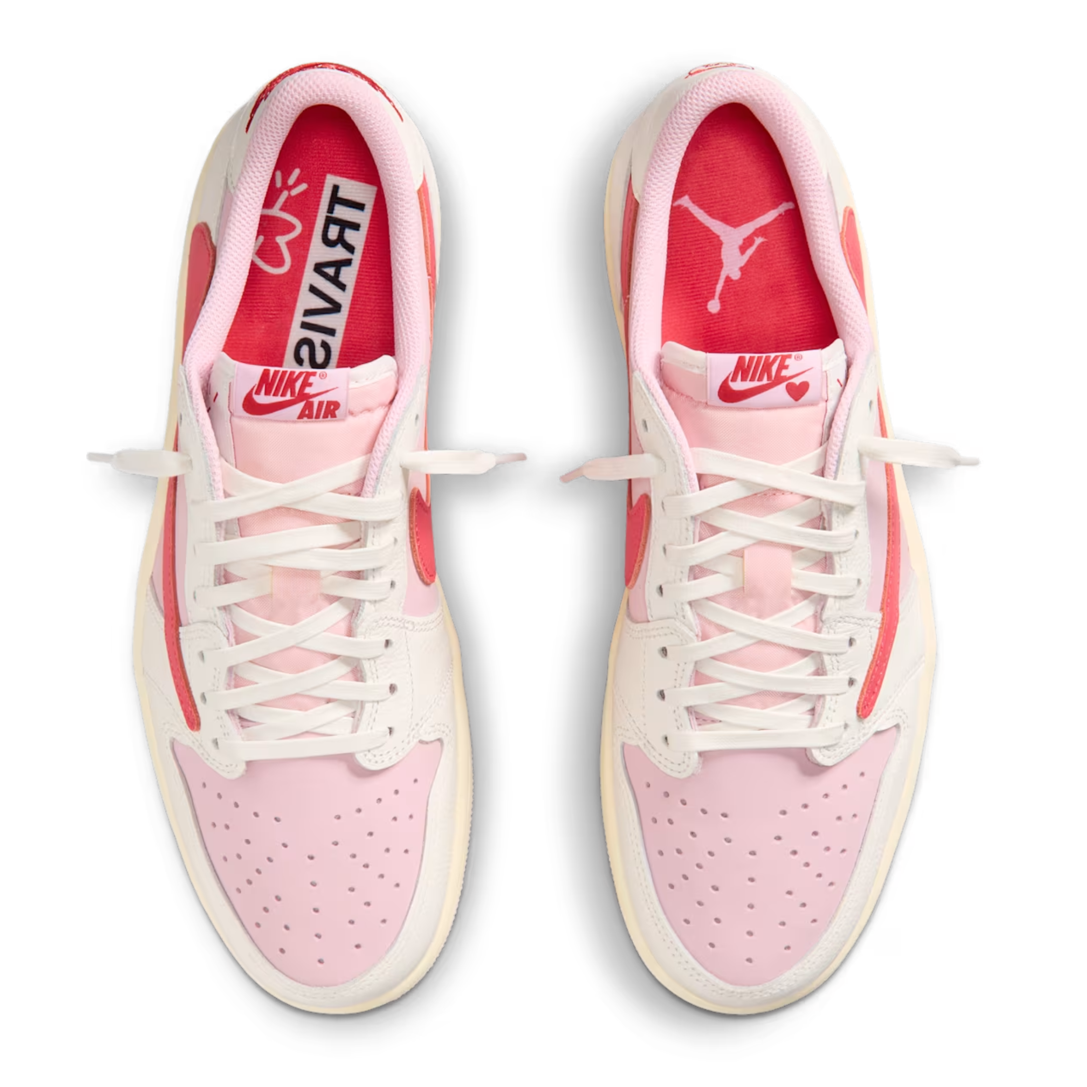 (Men's) Air Jordan 1 Low OG SP x Cactus Jack x Travis Scott "Tropical Pink" (2026) Sneakers in Pink [IQ7604-101] | FOOT NINJAS [4]