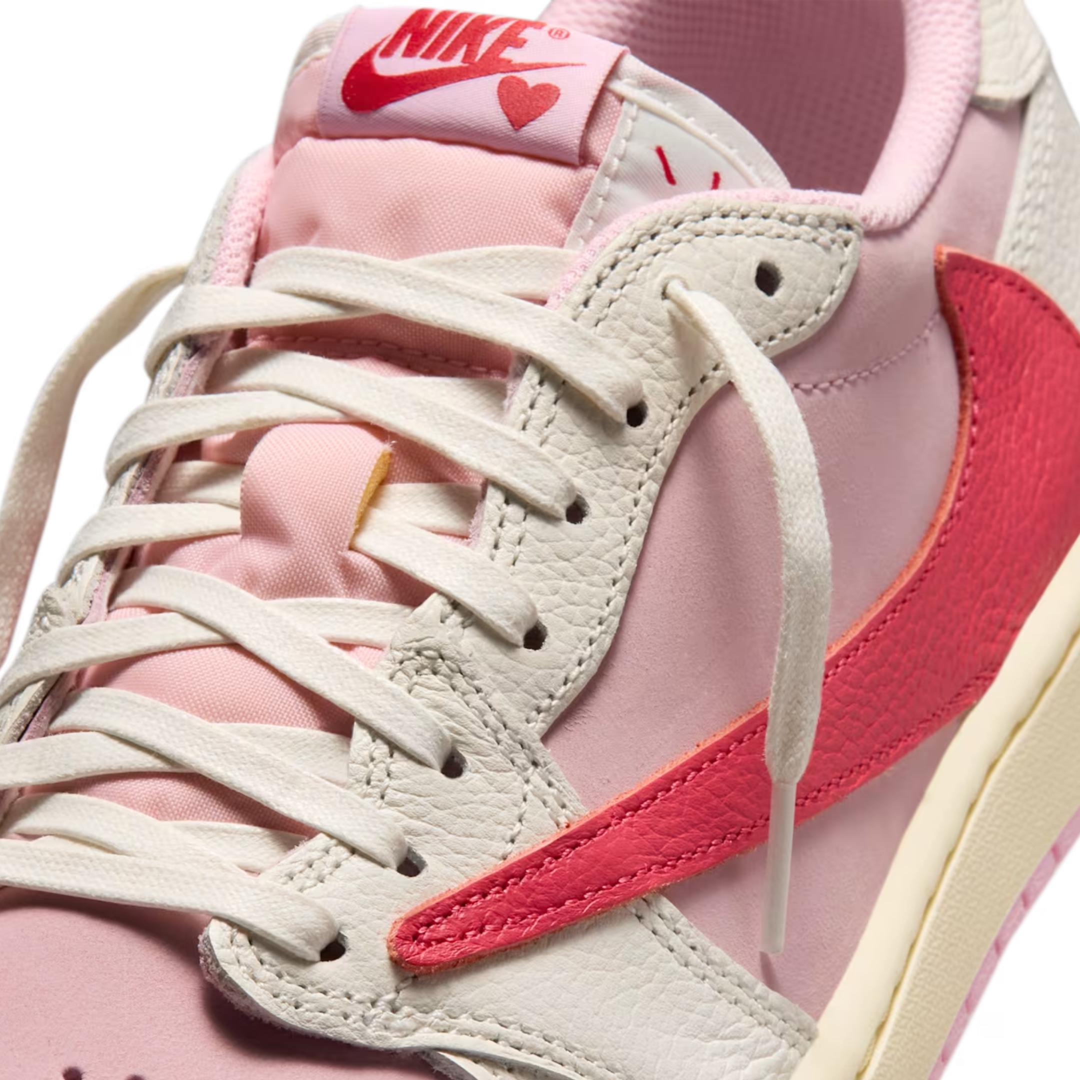 (Men's) Air Jordan 1 Low OG SP x Cactus Jack x Travis Scott "Tropical Pink" (2026) Sneakers in Pink [IQ7604-101] | FOOT NINJAS [7]