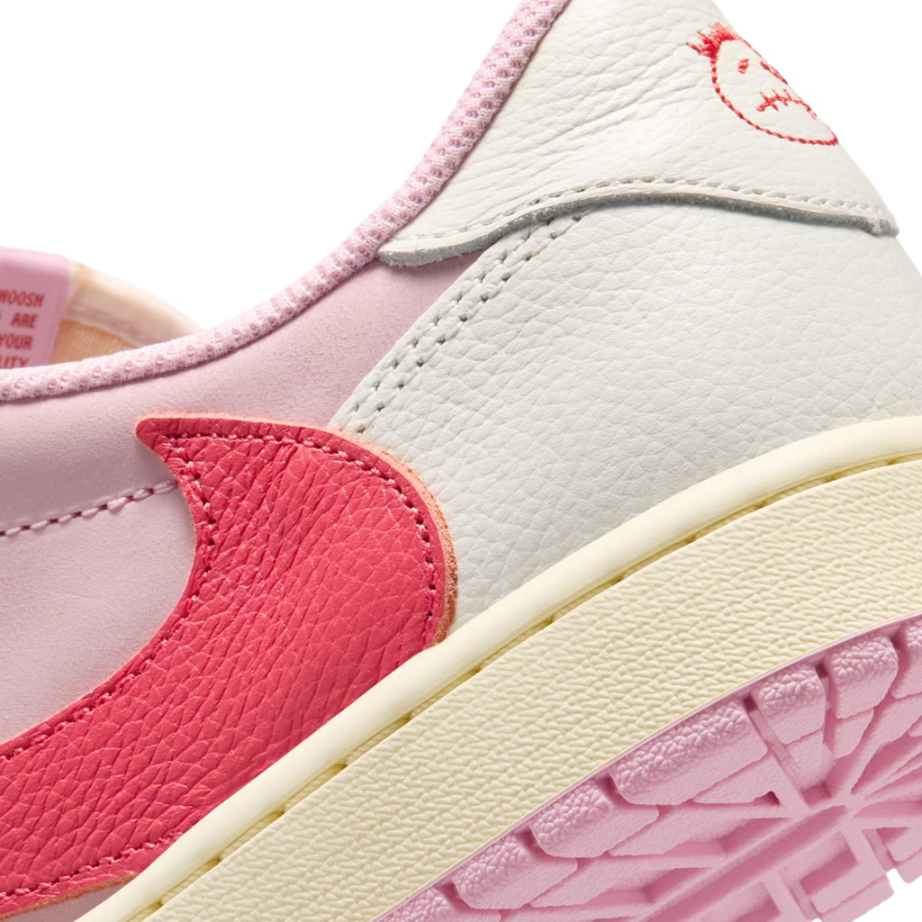 (Men's) Air Jordan 1 Low OG SP x Cactus Jack x Travis Scott "Tropical Pink" (2026) Sneakers in Pink [IQ7604-101] | FOOT NINJAS [8]