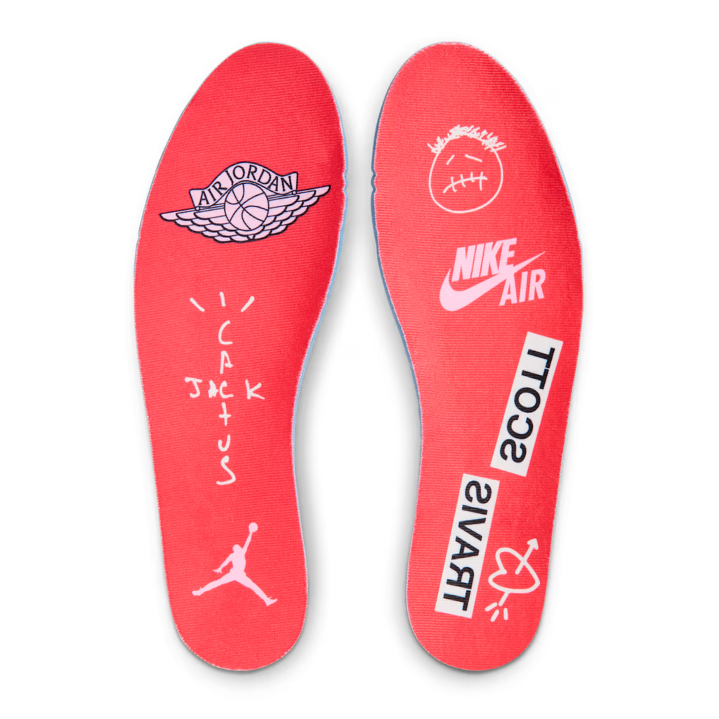 (Men's) Air Jordan 1 Low OG SP x Cactus Jack x Travis Scott "Tropical Pink" (2026) Sneakers in Pink [IQ7604-101] | FOOT NINJAS [9]