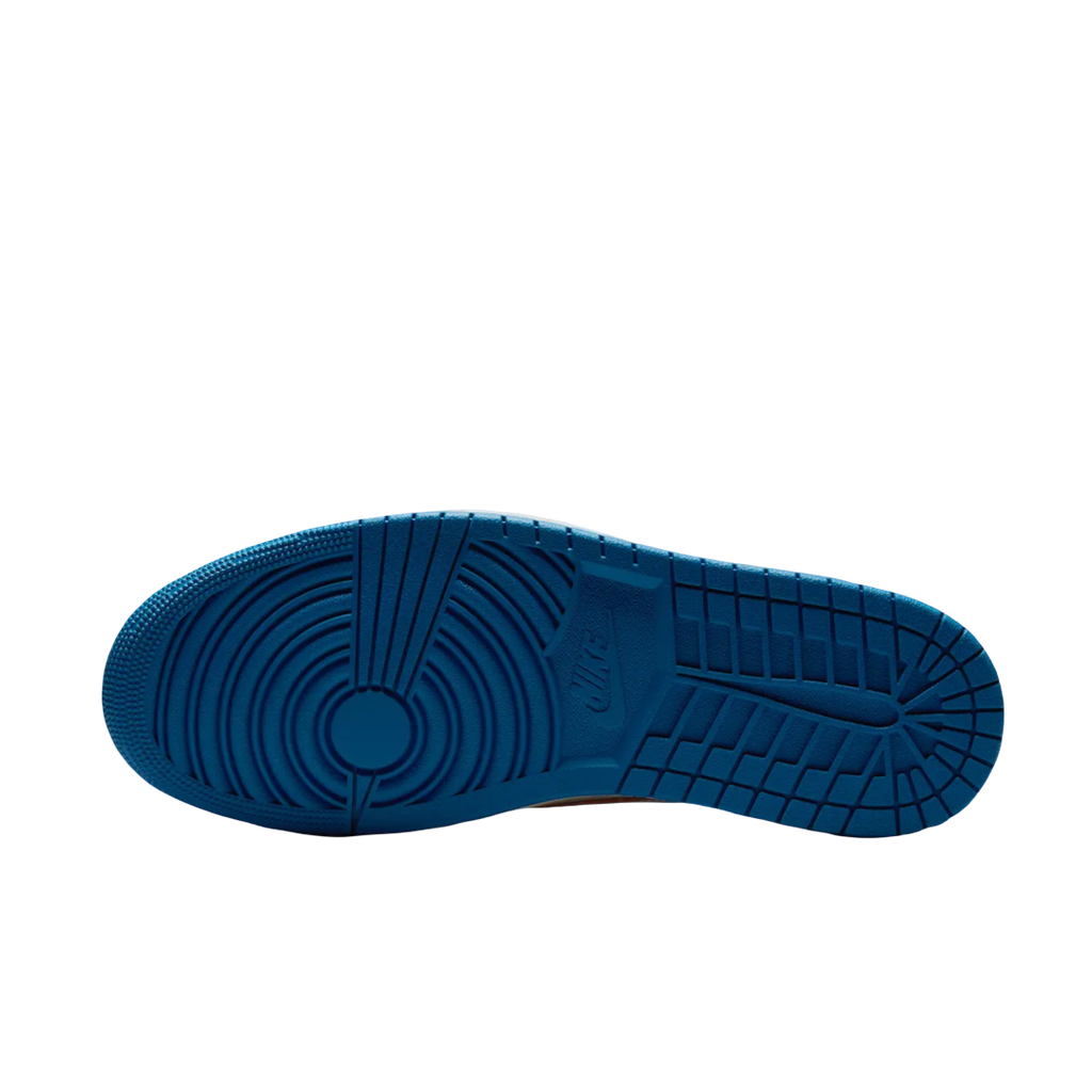 (Men's) Air Jordan 1 Low OG SP x Cactus Jack x Travis Scott x Fragment Design "Sail / Military Blue" (2025) [DM7866-104] Sneakers in Blue | FOOT NINJAS {6}