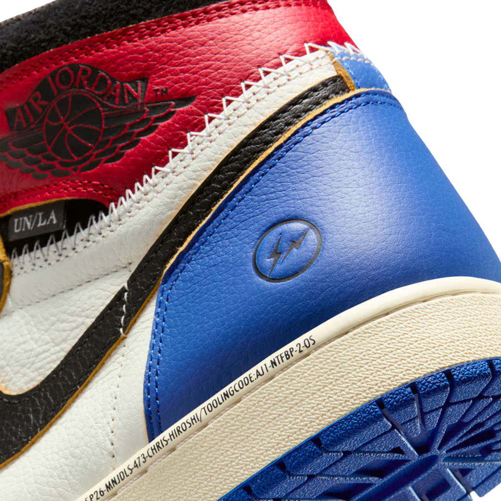 (Men's) Air Jordan 1 Retro High OG x Fragment Design x Union LA "Varsity Red / Sport Royal" (2026) [IO7847-002] Sneakers in Multicolor | FOOT NINJAS {8}