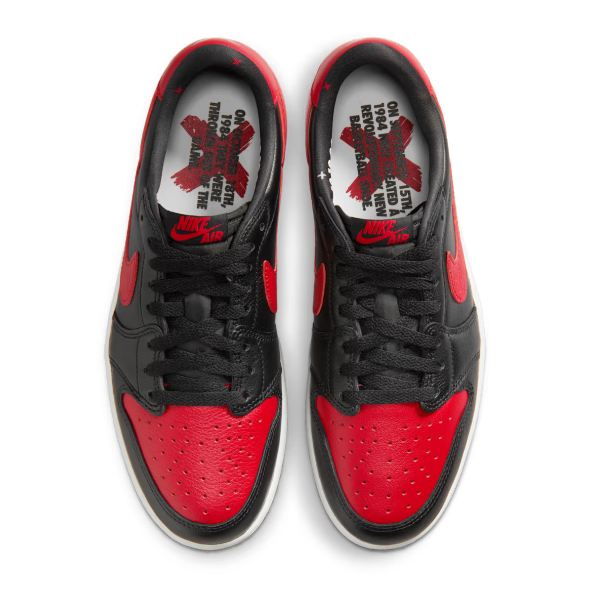 (Men's) Air Jordan 1 Retro Low OG "Bred / Banned" (2026) [IW6276-001] Sneakers in Black | FOOT NINJAS {4}