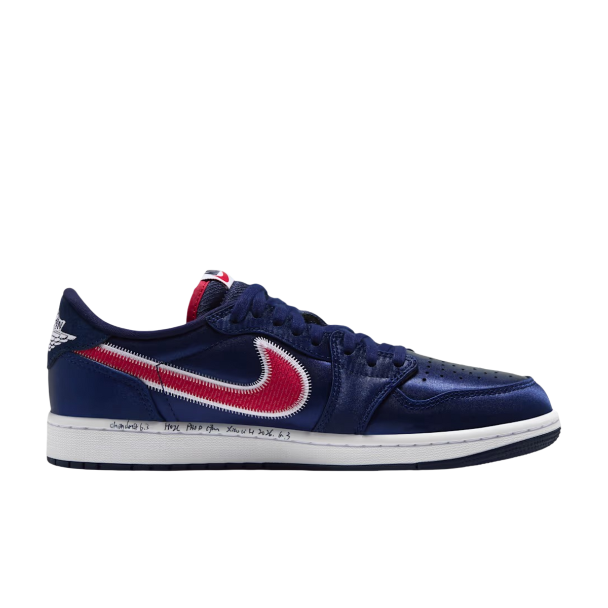 (Men's) Air Jordan 1 Retro Low OG "Howard University 2.0" (2026) [IX8478-410] Sneakers in Blue | FOOT NINJAS {2}