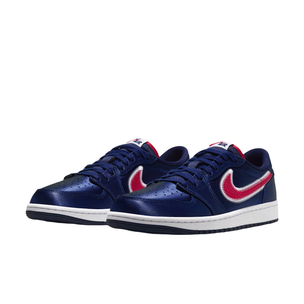 (Men's) Air Jordan 1 Retro Low OG "Howard University 2.0" (2026) [IX8478-410] Sneakers in Blue | FOOT NINJAS {3}