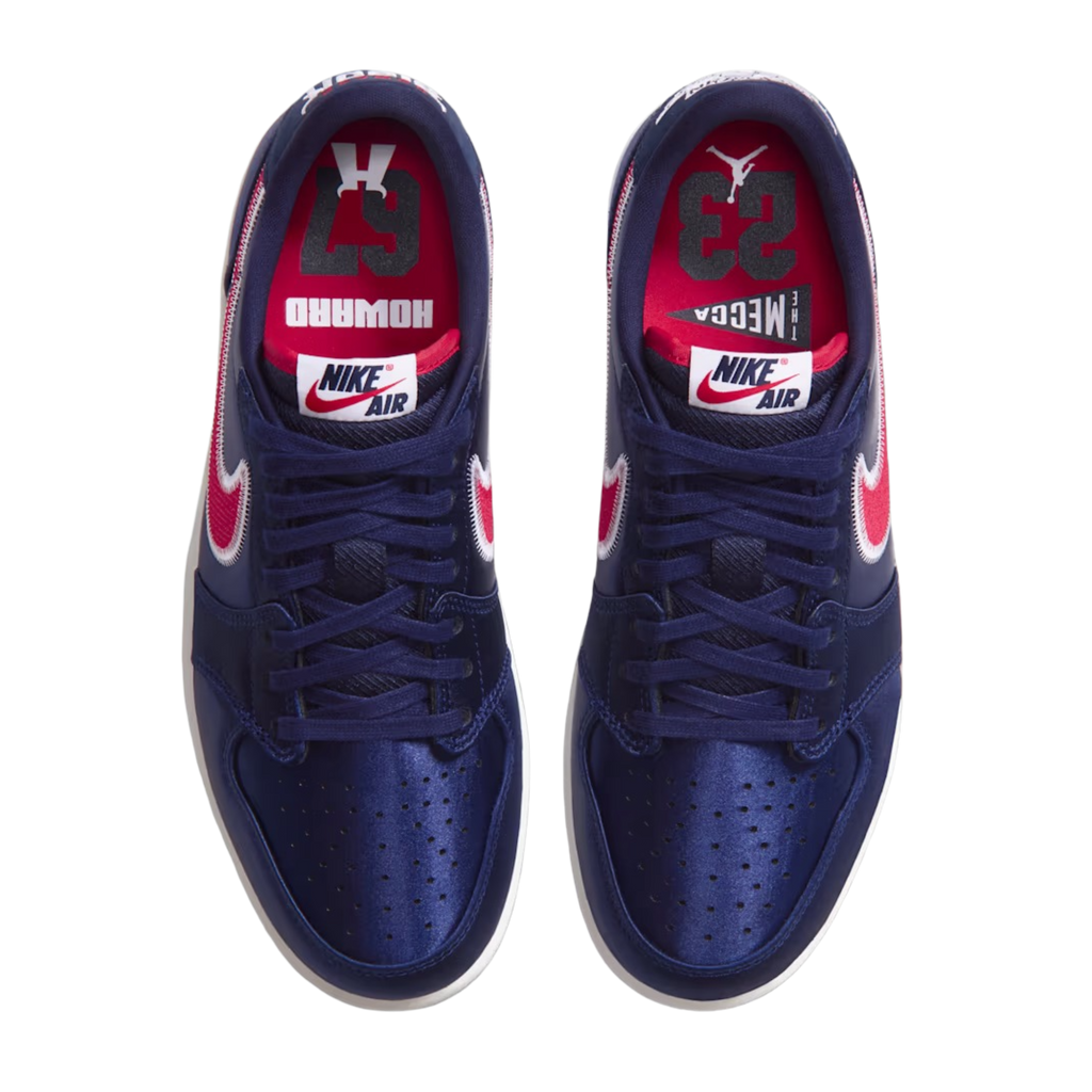 (Men's) Air Jordan 1 Retro Low OG "Howard University 2.0" (2026) [IX8478-410] Sneakers in Blue | FOOT NINJAS {4}