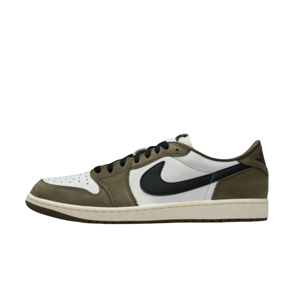 (Men's) Air Jordan 1 Retro Low OG "Medium Olive" (2026) [HQ6998-200] Sneakers in Green | FOOT NINJAS {1}