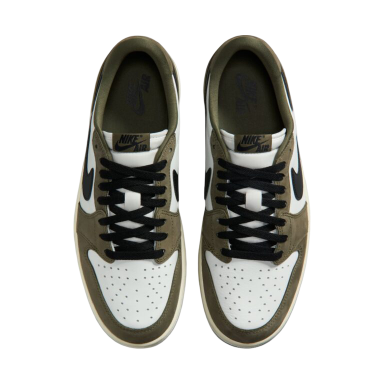 (Men's) Air Jordan 1 Retro Low OG "Medium Olive" (2026) [HQ6998-200] Sneakers in Green | FOOT NINJAS {4}