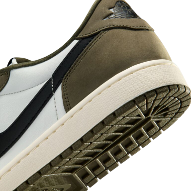 (Men's) Air Jordan 1 Retro Low OG "Medium Olive" (2026) [HQ6998-200] Sneakers in Green | FOOT NINJAS {8}