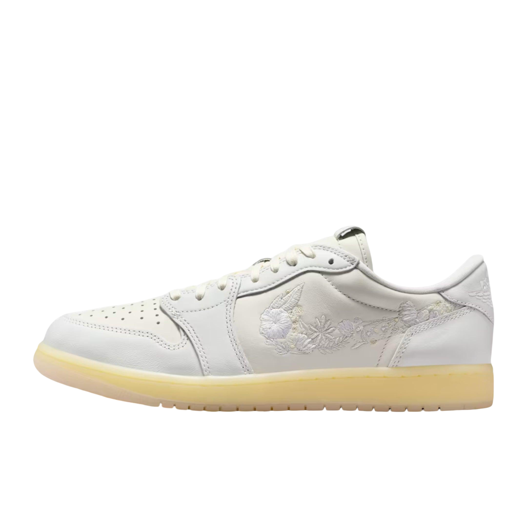 (Men's) Air Jordan 1 Retro Low OG "Rabbit Floral Swoosh" (2026) [IF4391-100] Sneakers in Beige | FOOT NINJAS {1}