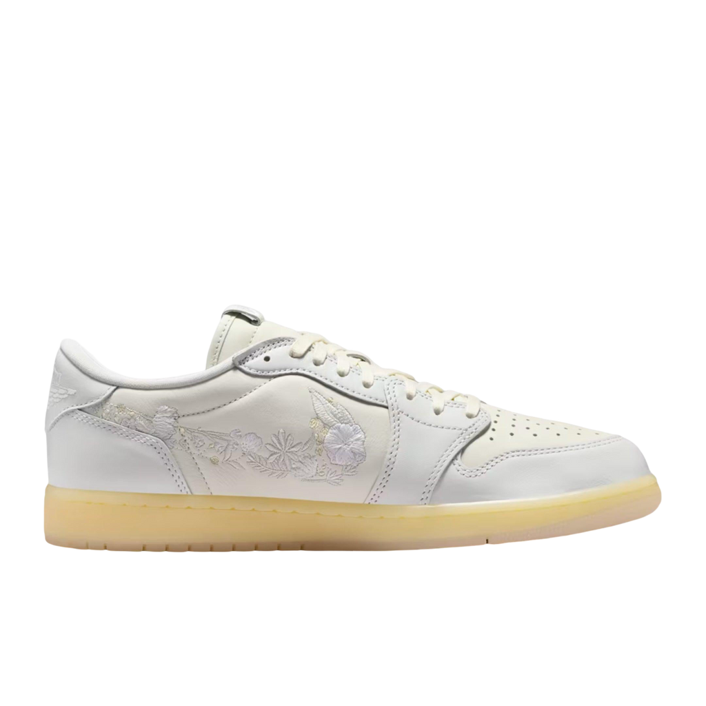 (Men's) Air Jordan 1 Retro Low OG "Rabbit Floral Swoosh" (2026) [IF4391-100] Sneakers in Beige | FOOT NINJAS {2}